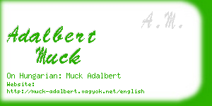 adalbert muck business card